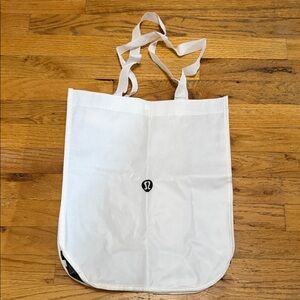 Lululemon White Shopping Bag